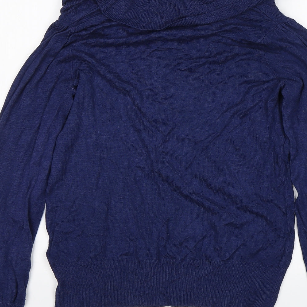 Womens UK Size 8 M&S Blue Pullover Jumper