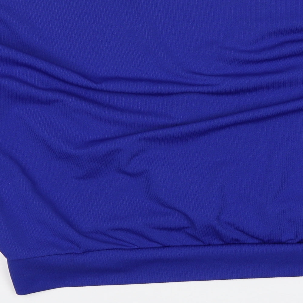 Womens UK Size L Preworn Blue Basic Blouse
