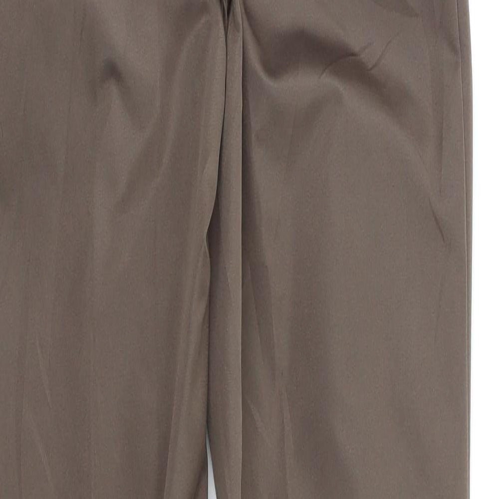 NOWATEX Womens Brown Dress Pants Trousers Size 14 L26 in