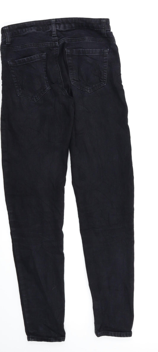FOREVER 21 Womens Black Skinny Jeans Size 8 L26 in