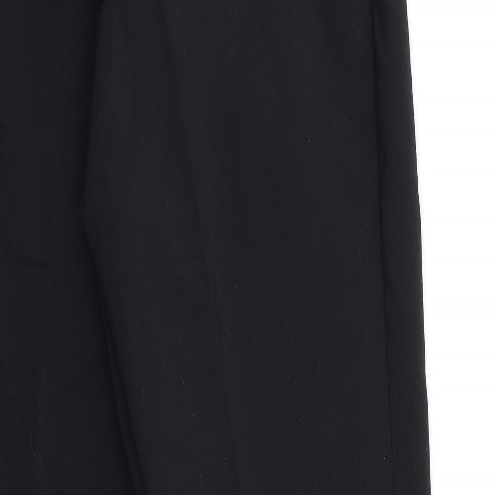 Womens UK Size 14 Preworn Regular Fit Dress Pants Black Trousers