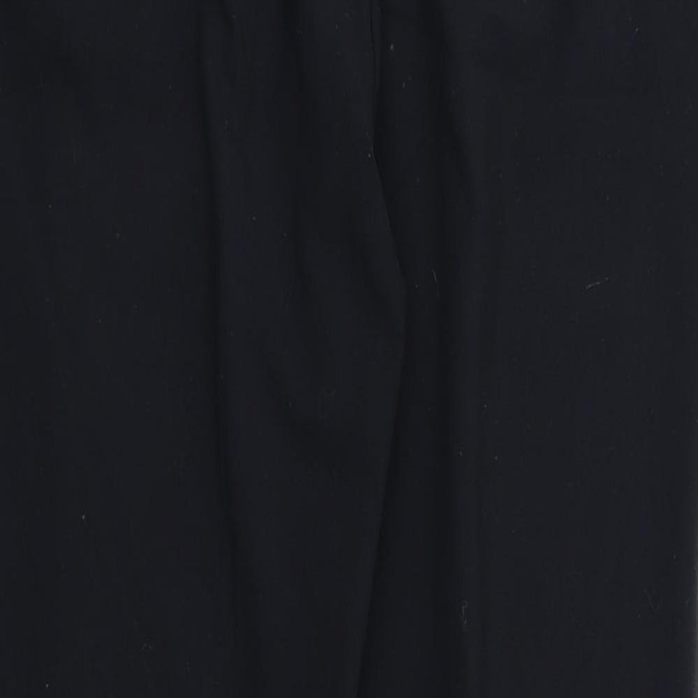 Womens UK Size 10 M&S Regular Fit Dress Pants Black Trousers