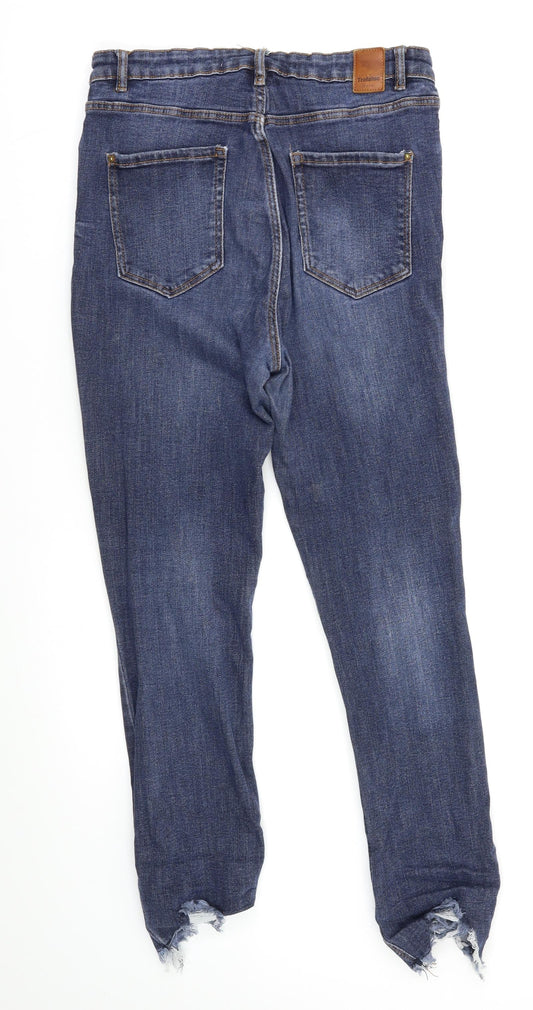 Zara Womens Blue Straight Jeans Size 8 L28 in