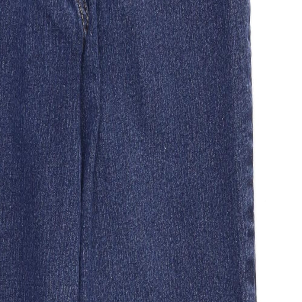 PRETTYLITTLETHING Womens Blue Skinny Jeans Size 14 L26 in