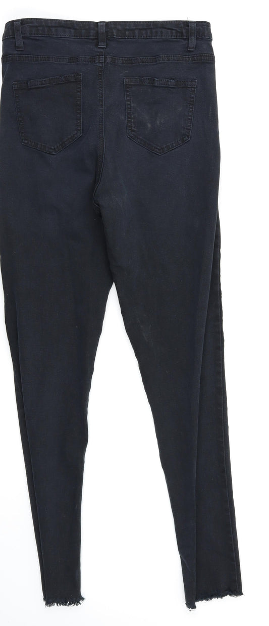 Denim & Co. Womens Black Skinny Jeans Size 12 L29 in