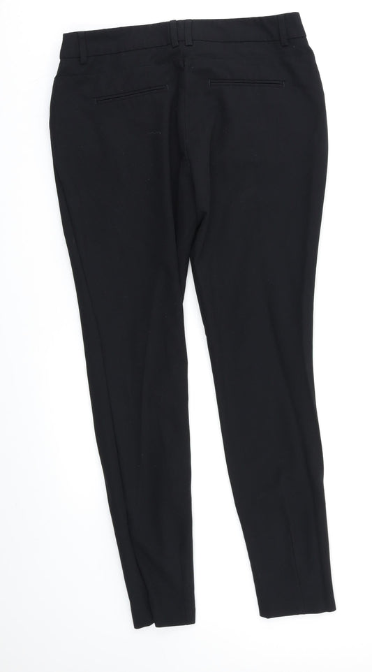 Womens UK Size 10 NEXT Regular Fit Dress Pants Black Trousers