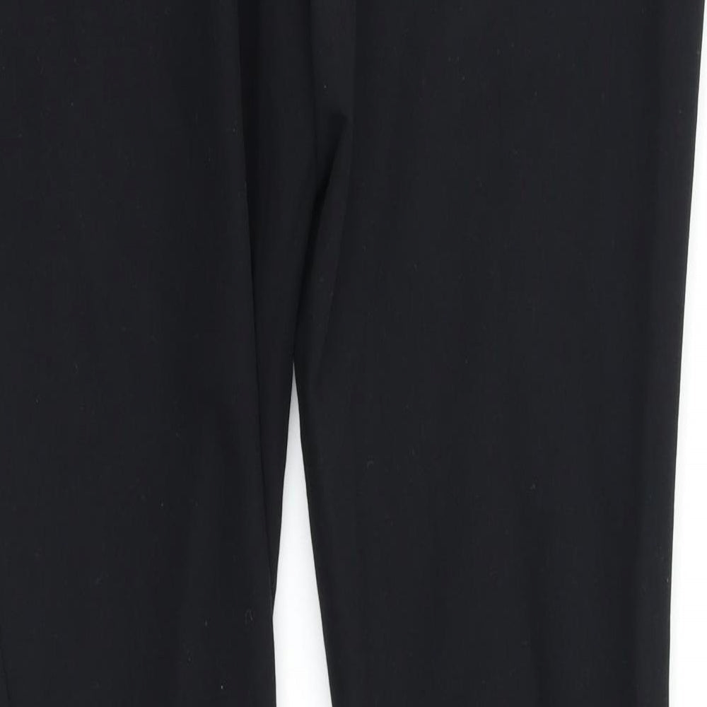 Womens UK Size 10 NEXT Regular Fit Dress Pants Black Trousers