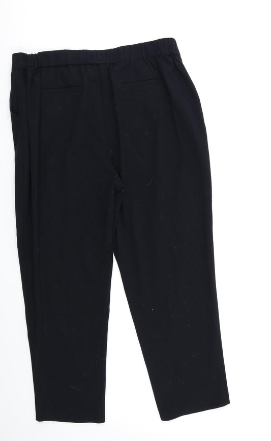 Preworn Womens Black Trousers Size L L27 in