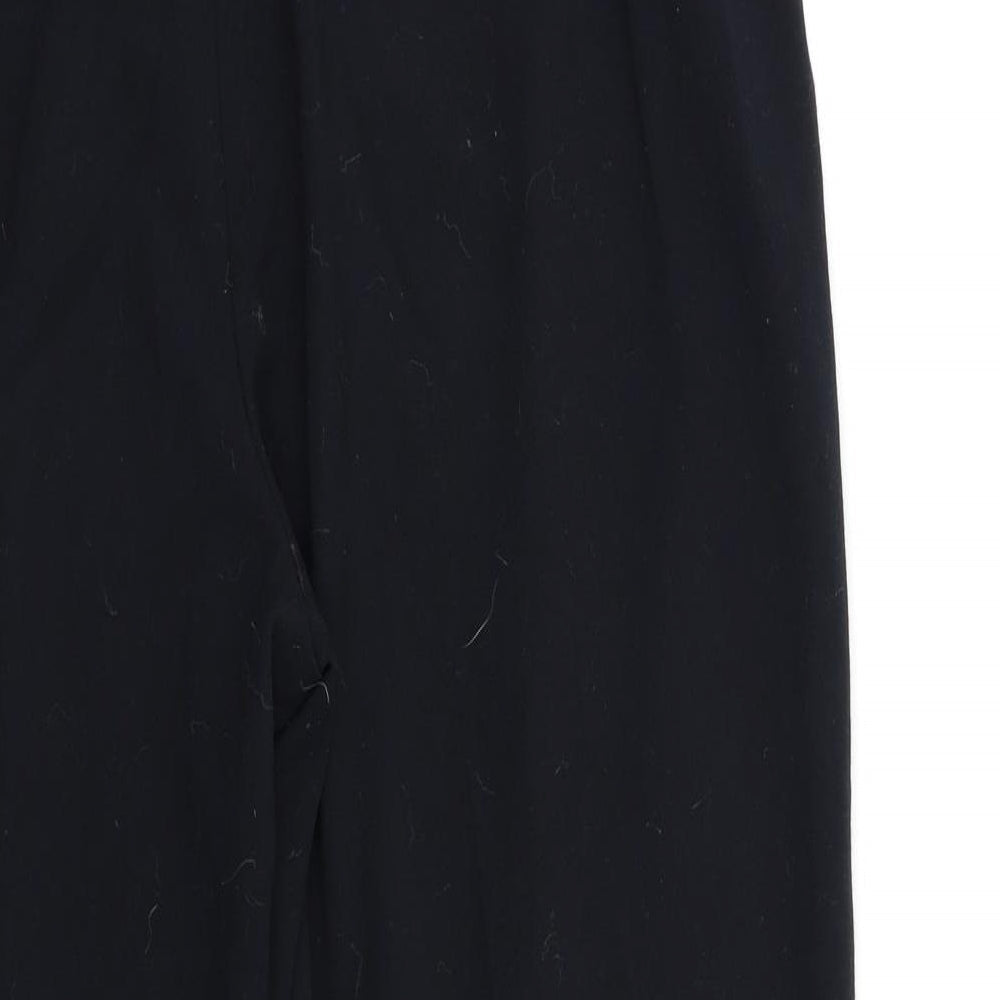 Preworn Womens Black Trousers Size L L27 in