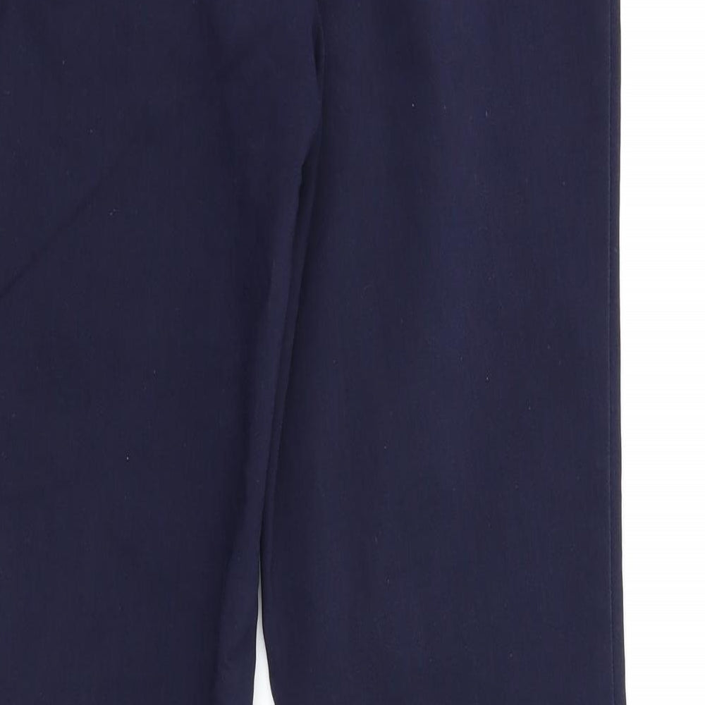 Womens UK Size 10 Preworn Regular Fit Blue Trousers