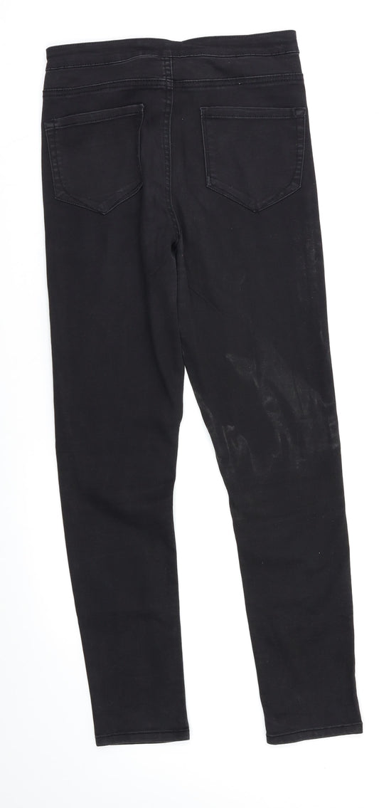 Denim & Co Womens Black Skinny Jeans Size 12 L26 in