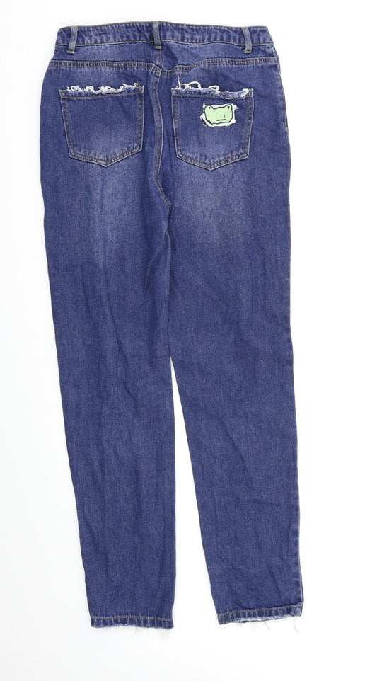 Missguided Womens Blue Jegging Jeans Size 8 L28 in