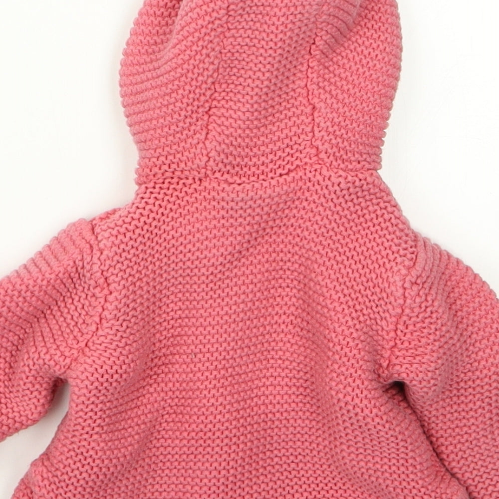 Brand and care label for Preworn Pink Jacket, size 3-6, Months