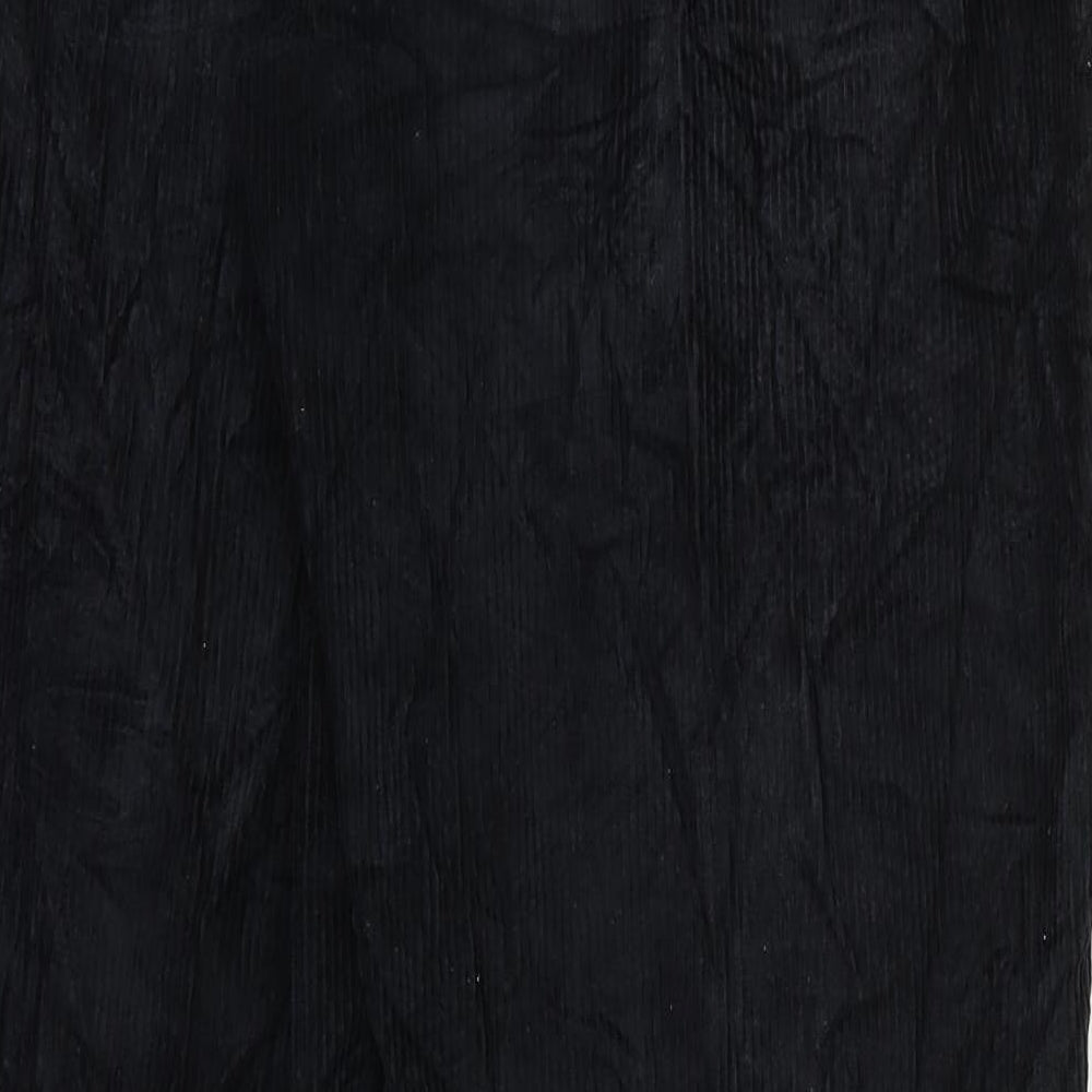 Womens UK Size 32 Preworn Regular Fit Black Trousers