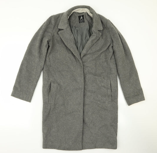 Atmosphere Womens Grey Overcoat Jacket Size 6
