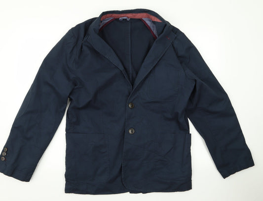 Avenue Womens Blue Jacket Size M