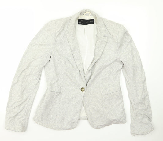 Womens UK Size M Zara Grey Jacket