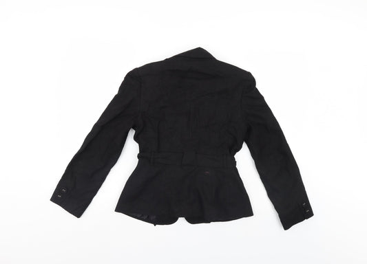 M&Co Womens Black Jacket Blazer Size 10