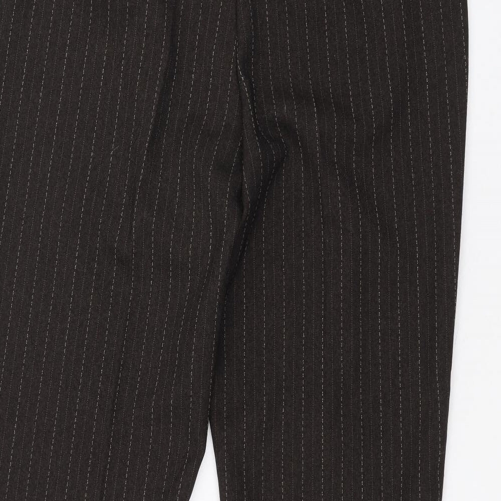 F&F Womens Brown Trousers Size 14 L26 in