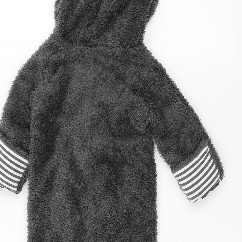 George Baby Grey Solid Babydoll One Piece Size 3-6 Months