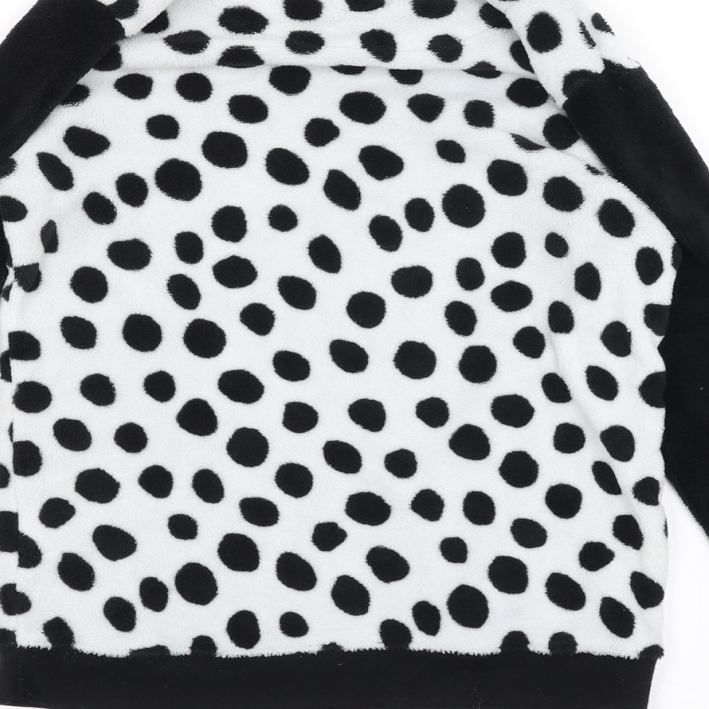 Disney Womens White Polka Dot Pullover Jumper Size XS