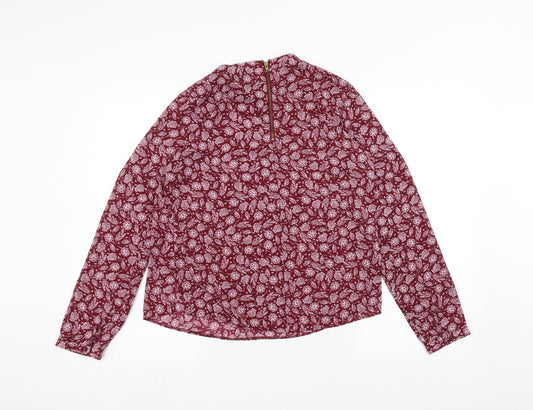 Atmosphere Womens Red Basic Blouse Size 10
