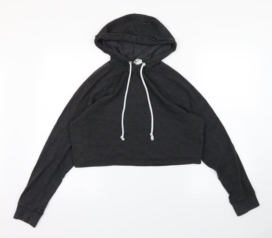 Womens UK Size S Divided Grey Pullover Hoodie