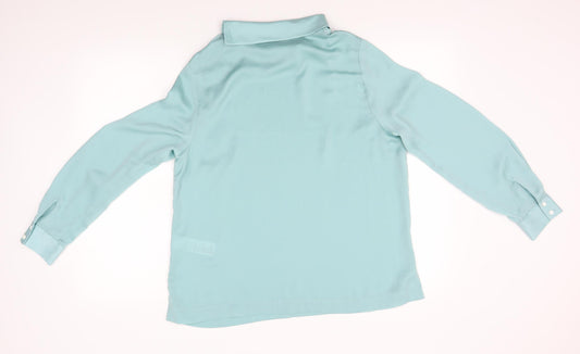 Womens UK Size 14 Principles Blue Basic Blouse