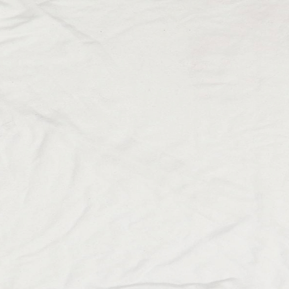 FunMum Womens White Basic T-Shirt Size L