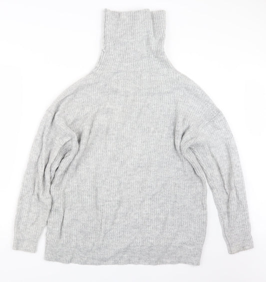 Womens UK Size M New Look Grey Pullover Jumper