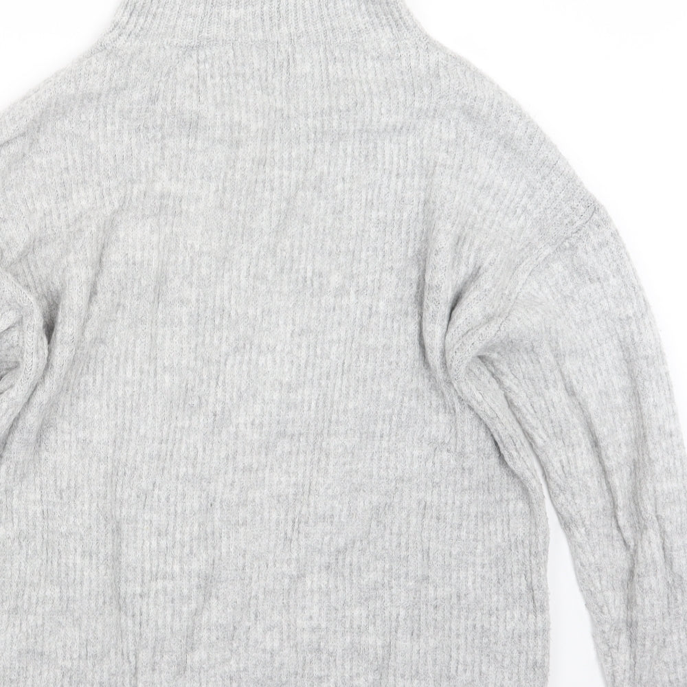 Womens UK Size M New Look Grey Pullover Jumper