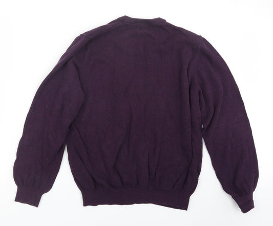 Marks and Spencer Mens Purple Knit Pullover Jumper Size L