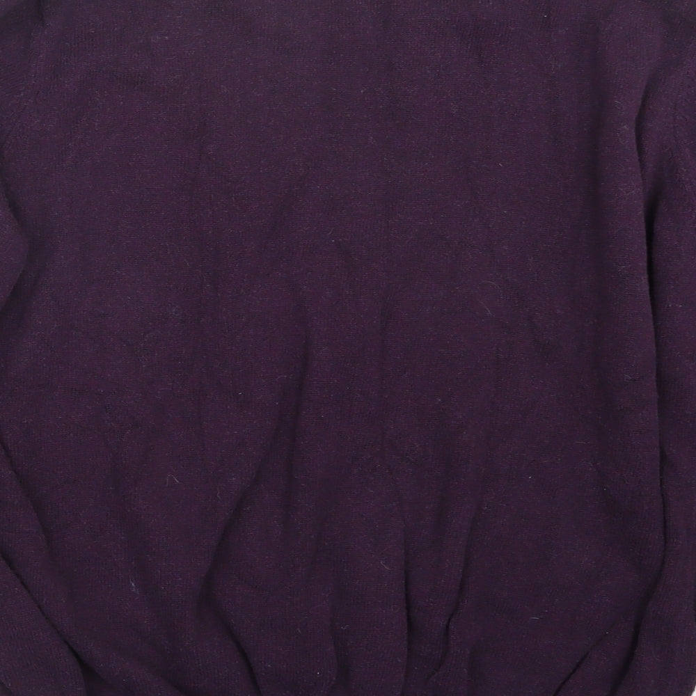 Marks and Spencer Mens Purple Knit Pullover Jumper Size L