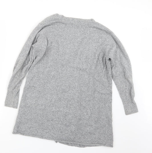 Womens UK Size S Peacocks Grey Cardigan Jumper