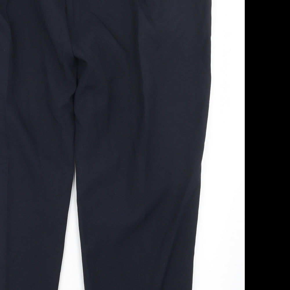 Womens UK Size 28 Preworn Regular Fit Blue Trousers