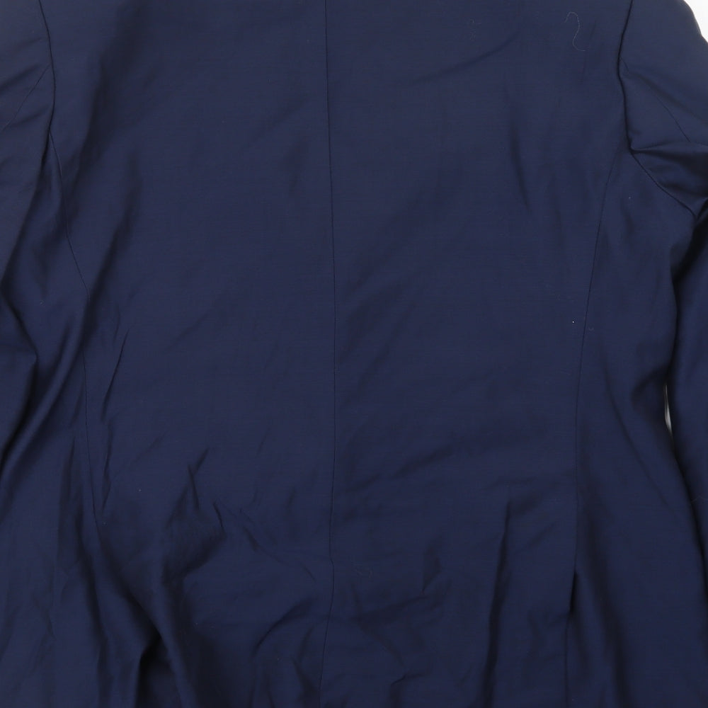 Mens UK Size 42 Marks and Spencer Regular Blue Suit Jacket