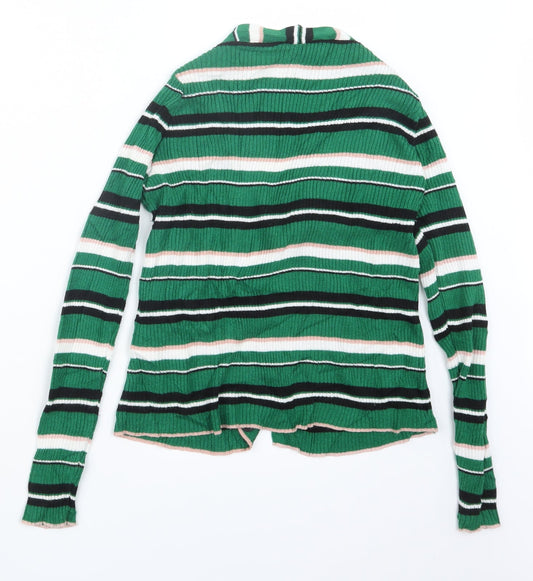 Womens UK Size 8 New Look Green Cape Jumper