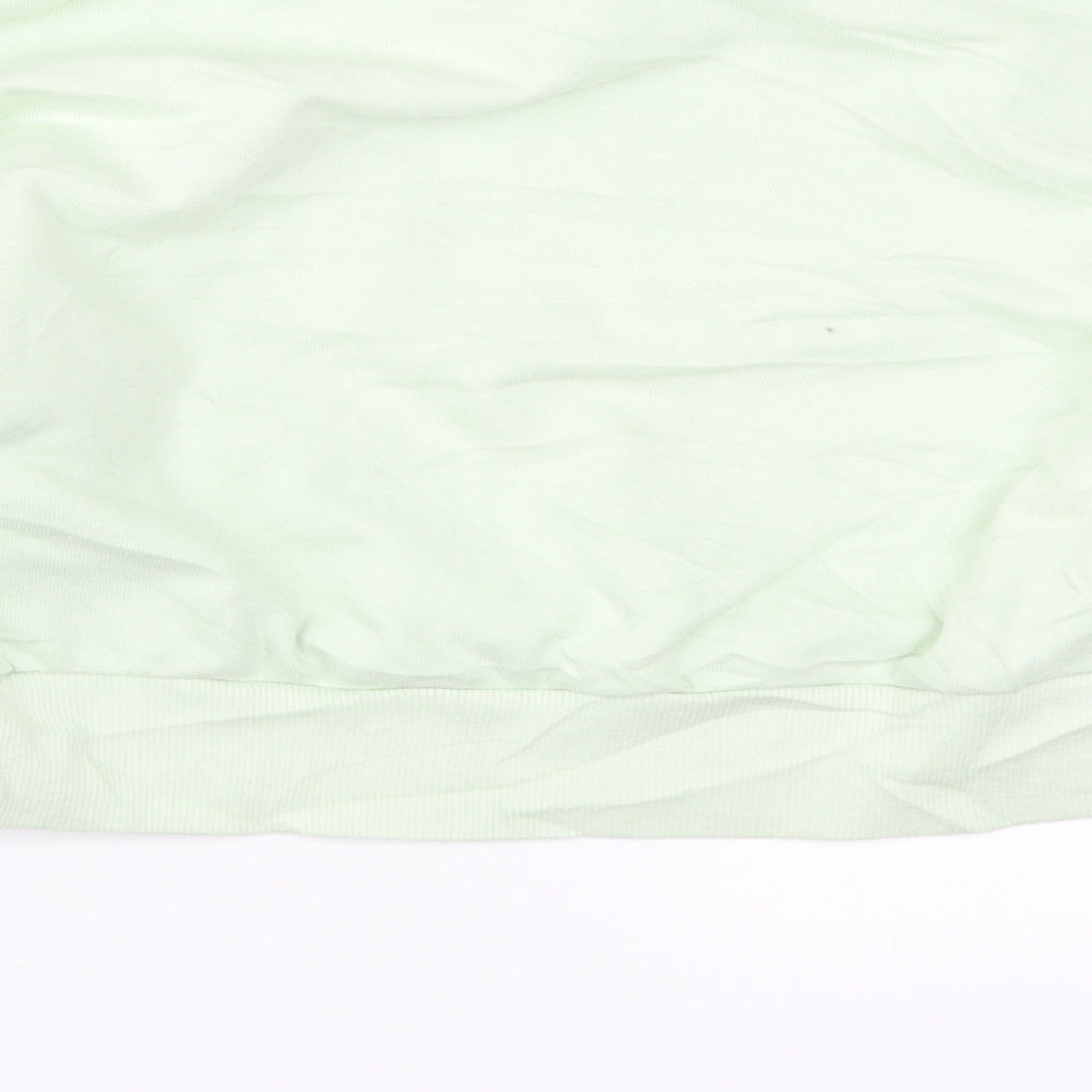 Bershka Womens Green Pullover Sweatshirt Size S