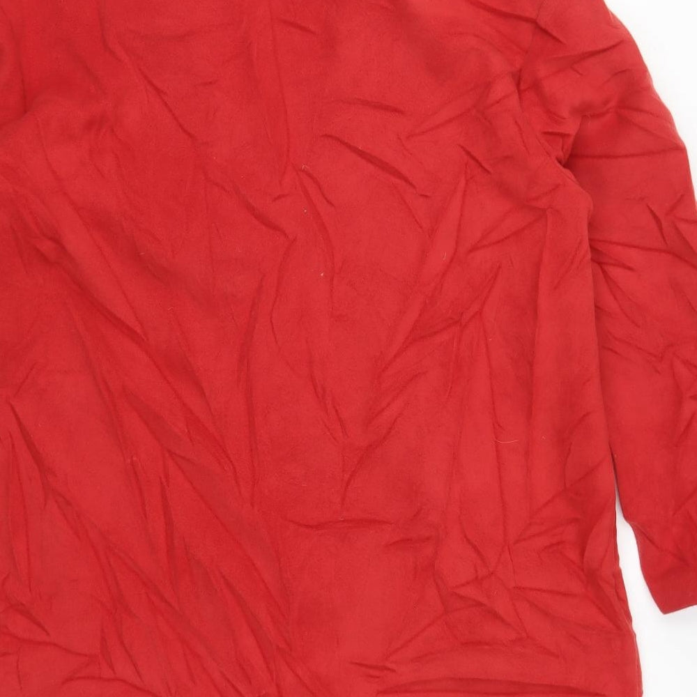 F&F Womens Red Pea Coat Coat Size 14