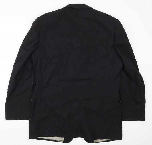 Mens UK Size 42 Lino Vierra Regular Black Suit Jacket