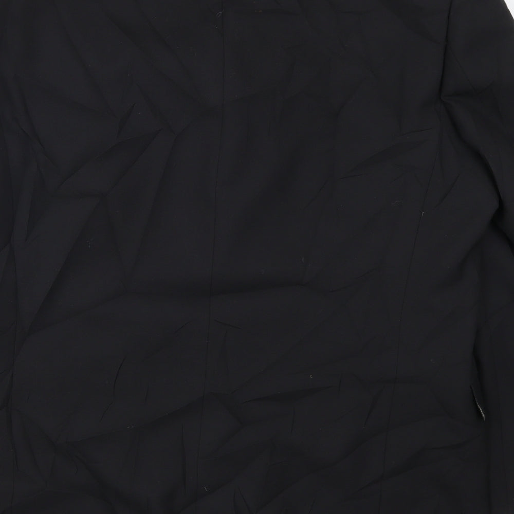 Mens UK Size 42 Lino Vierra Regular Black Suit Jacket