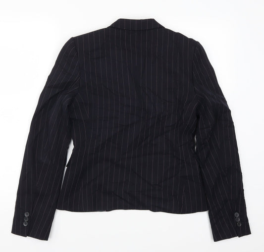 Per Una Womens Blue Striped  Jacket Suit Jacket Size 10