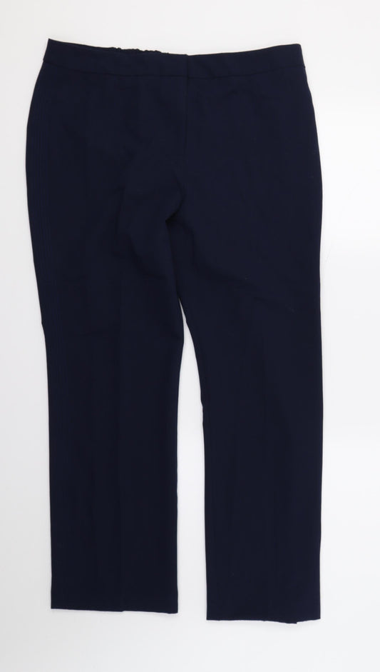 Womens UK Size 16 Capsule Regular Fit Blue Trousers