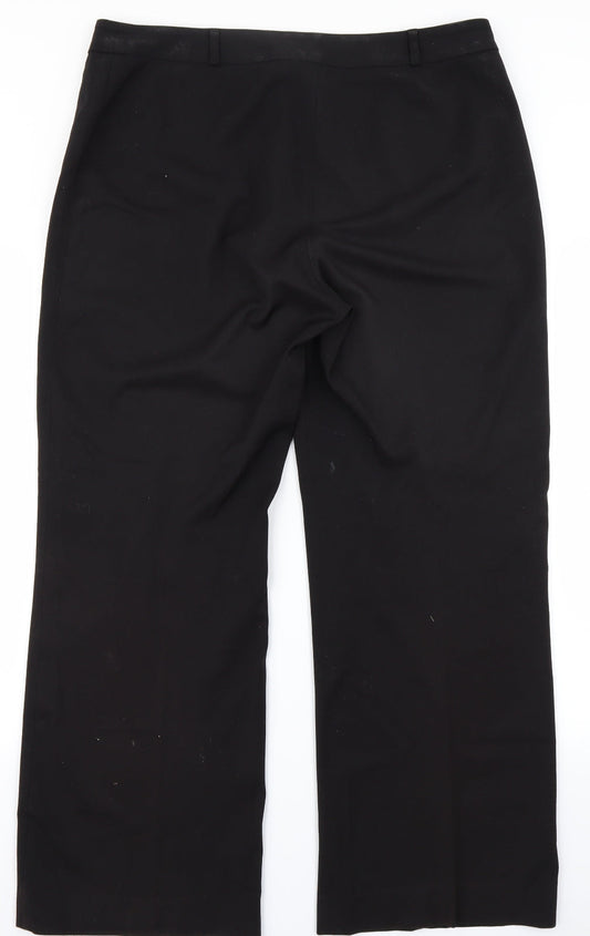 Womens UK Size 36 in CMD Regular Fit Black Trousers