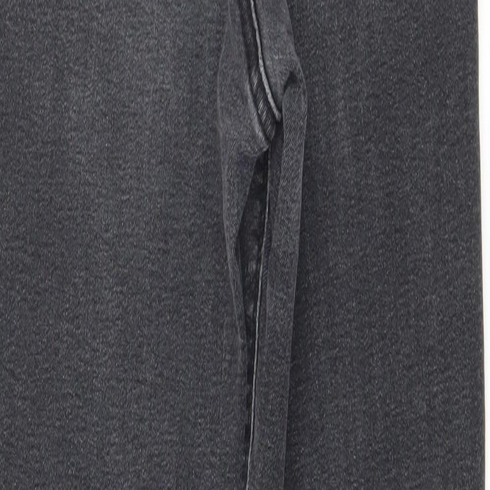 Denim & Co. Womens Grey Denim Skinny Jeans Size 10 L27 in