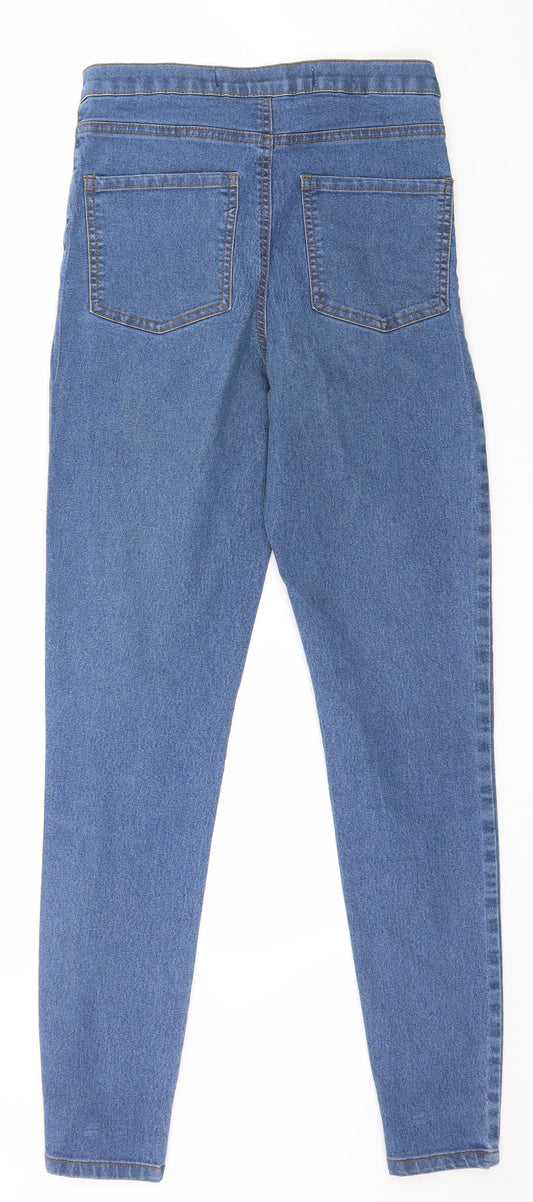 Denim & Co. Womens Blue Denim Skinny Jeans Size 8 L29 in