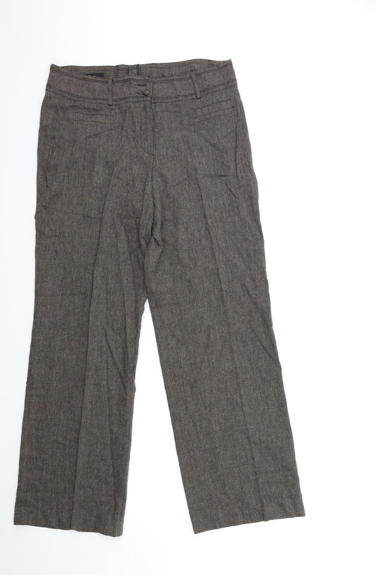Womens UK Size 16 Bianca Regular Fit Brown Trousers