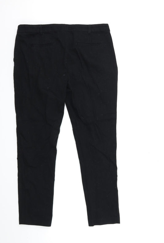 Womens UK Size 12 Atmosphere Regular Fit Black Trousers