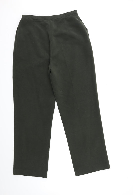OPUS Womens Green Trousers Size 14 L30 in