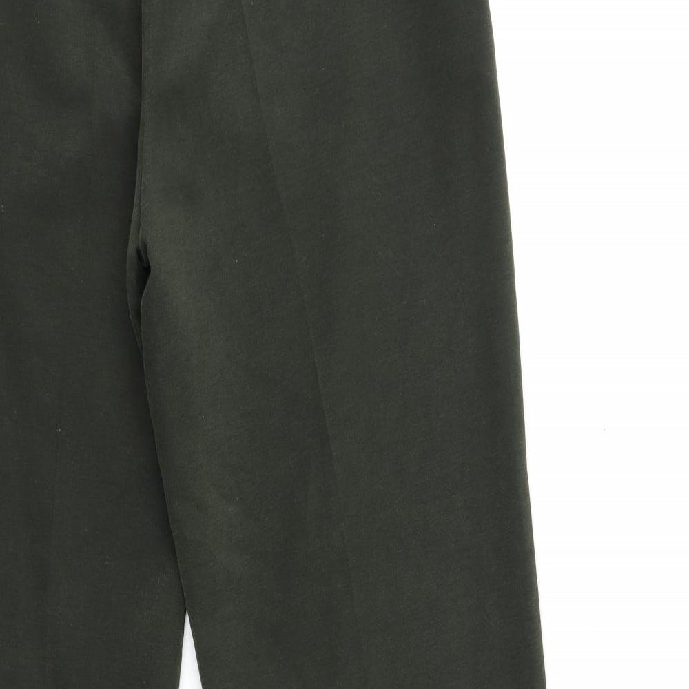 Womens UK Size 14 OPUS Regular Fit Green Trousers